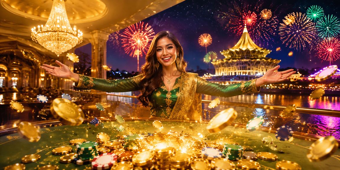 Pertaruhan kasino sempena Hari Raya di Kuching Sarawak Malaysia